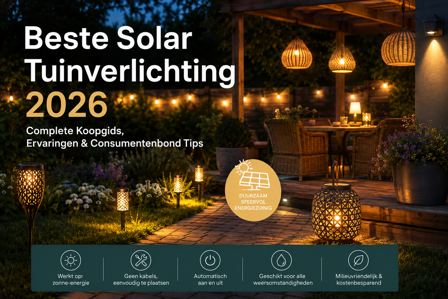 Beste Solar Tuinverlichting 2026: Top 10, Ervaringen en Consumentenbond Tips