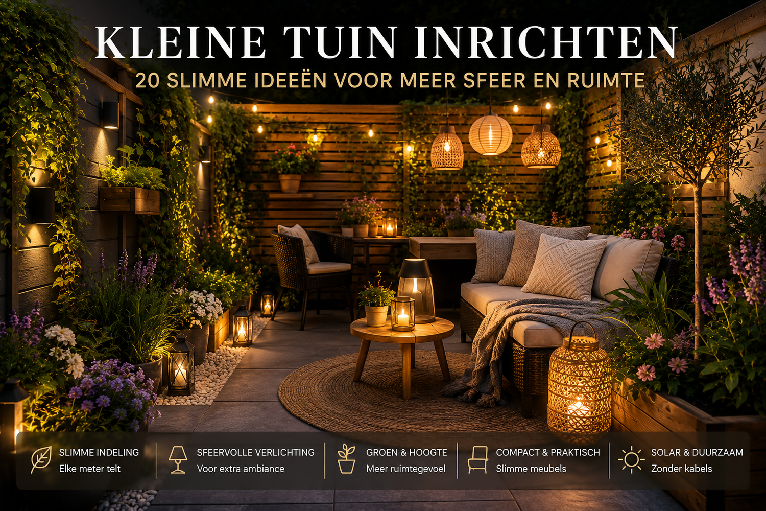 Kleine Tuin Inrichten: 20 Slimme Ideeën Voor Meer Sfeer En Ruimte