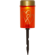 Solar Graflicht Tuinsteker - Candle Hearty Red - 12 cm