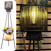 Lampadaire Solaire Trépied – Noir – 103 cm