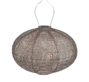 Solar Lampion Oval - Paisley Taupe - 40 cm