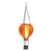 Montgolfière Solaire à Effet de Flamme 24 LED – Jaune/Orange 62 cm