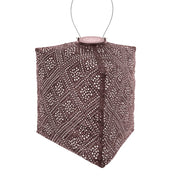Solar Lampion Triangle - Topaze Plum - 28 cm