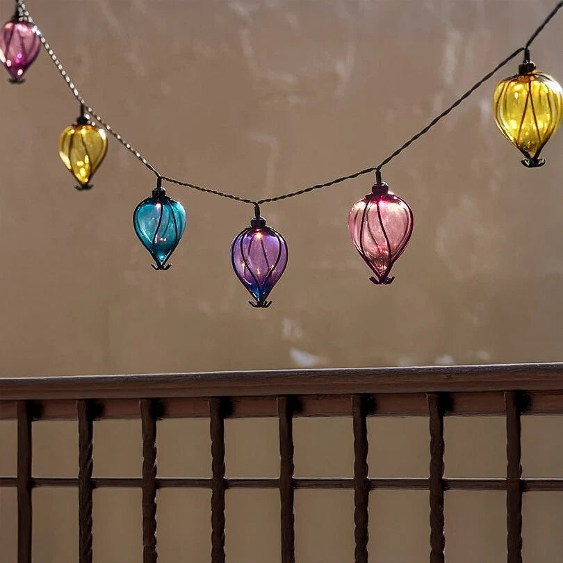 Guirlande Solaire Ballons Arc-en-ciel