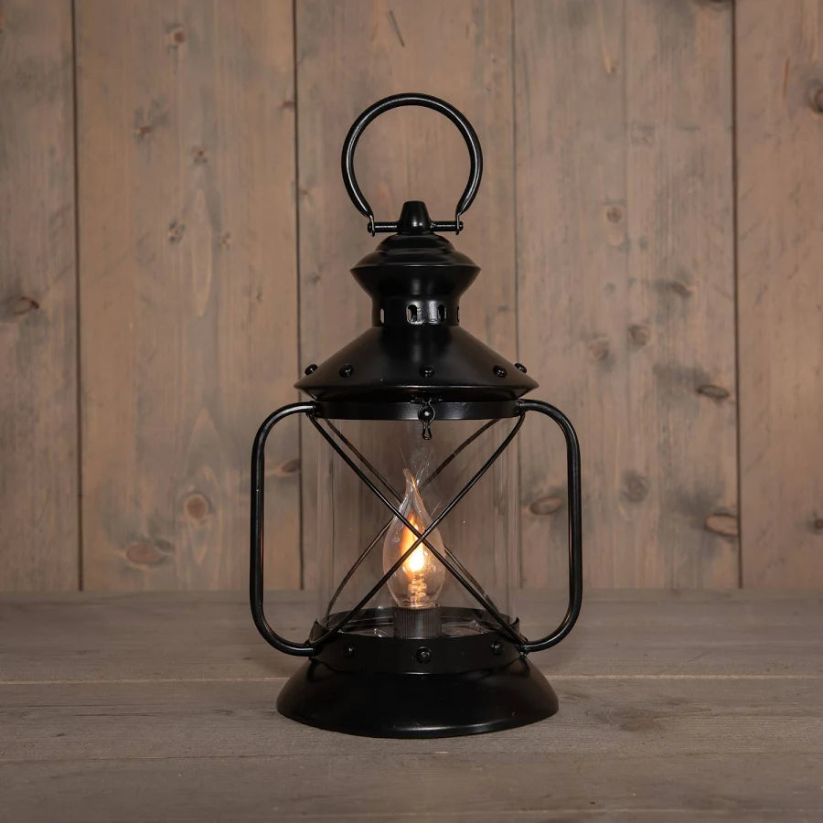 Solar Laterne Vintage mit Flammenlicht 31 cm